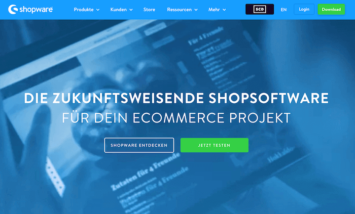 Shopware Startseite