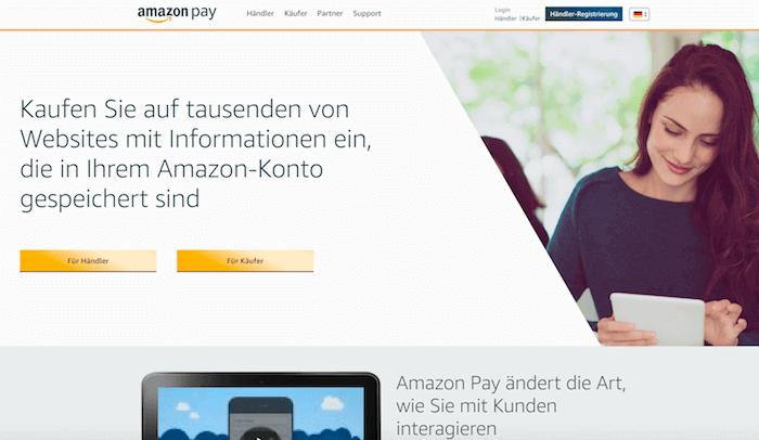 amazon pay Startseite