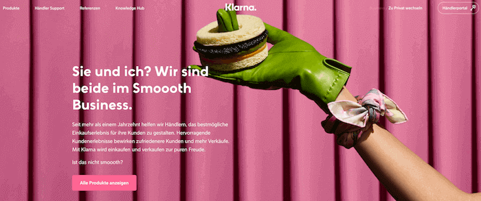 Klarna Startseite