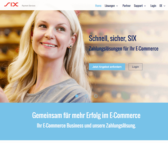 SIX Payment Services Startseite