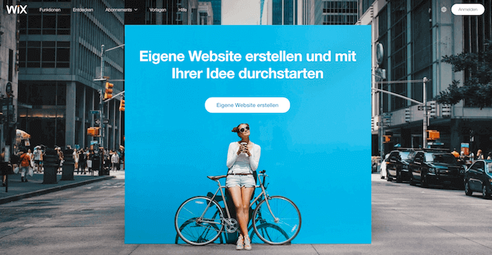 Wix Startseite