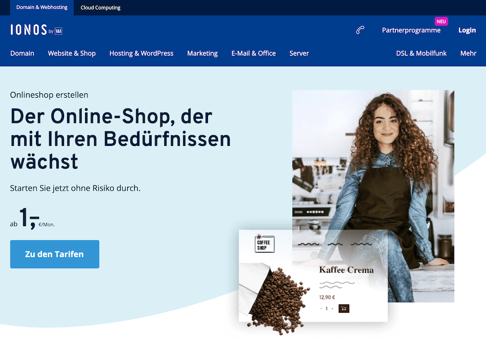 IONOS Online-Shop by 1&1